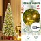 Costway 6/7.5/9 ft Pre-Lit Artificial Christmas Tree with 580/820/1228 Frosted Tips 470 LED Lights